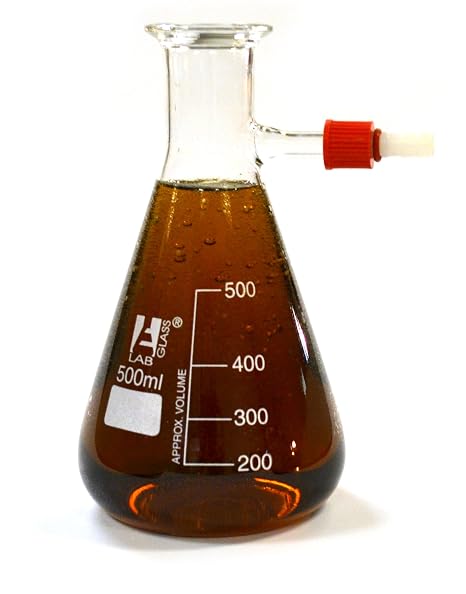 Economy Glass Filter Flask, Borosilicate, 500mL