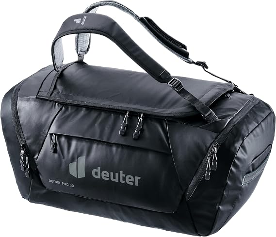 Deuter Duffel Pro 60, Water-Resistant Travel Duffel, 60 Liter - Black