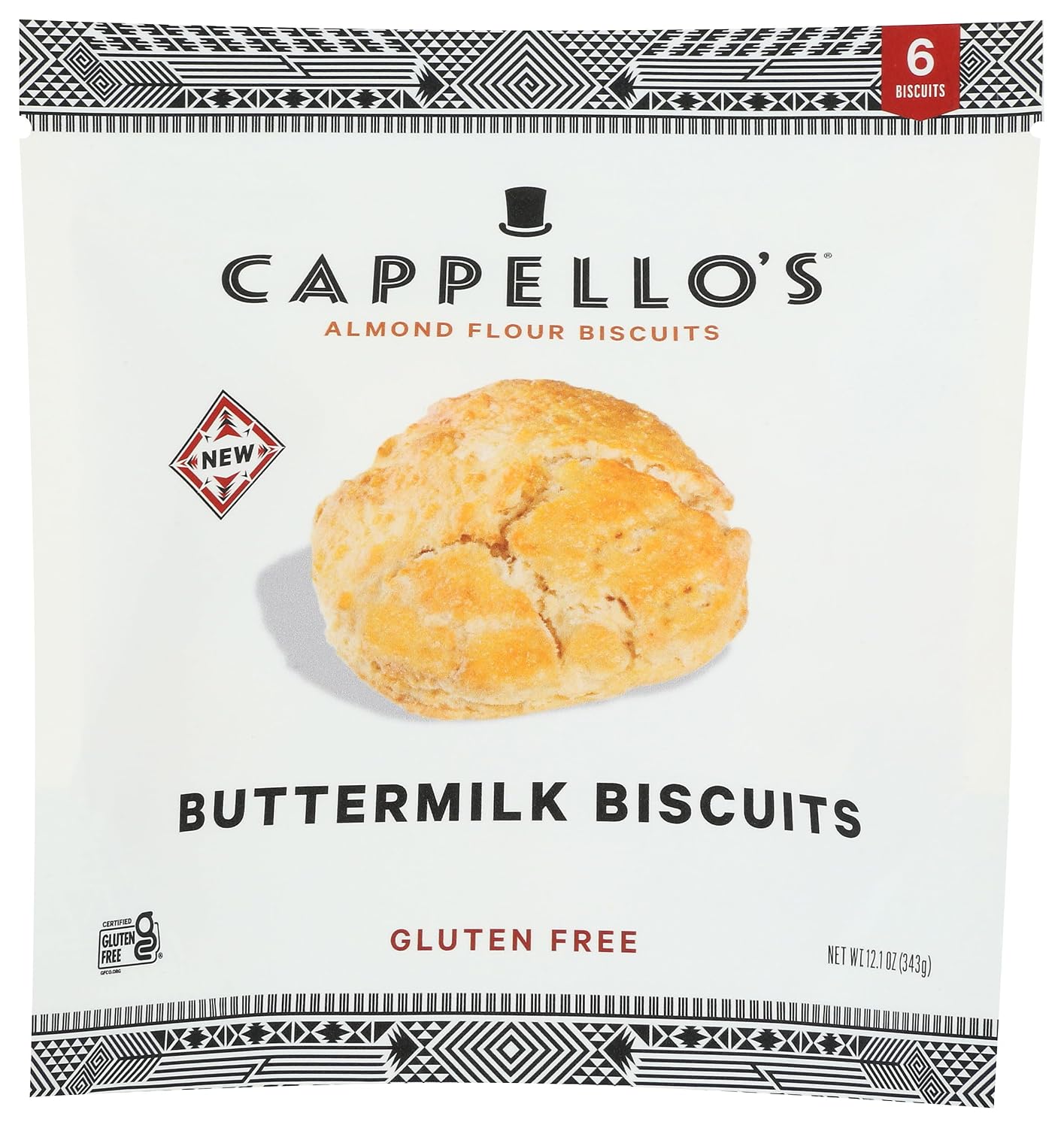 Cappello's Gluten Free Frozen Buttermilk Biscuits, 12.1oz