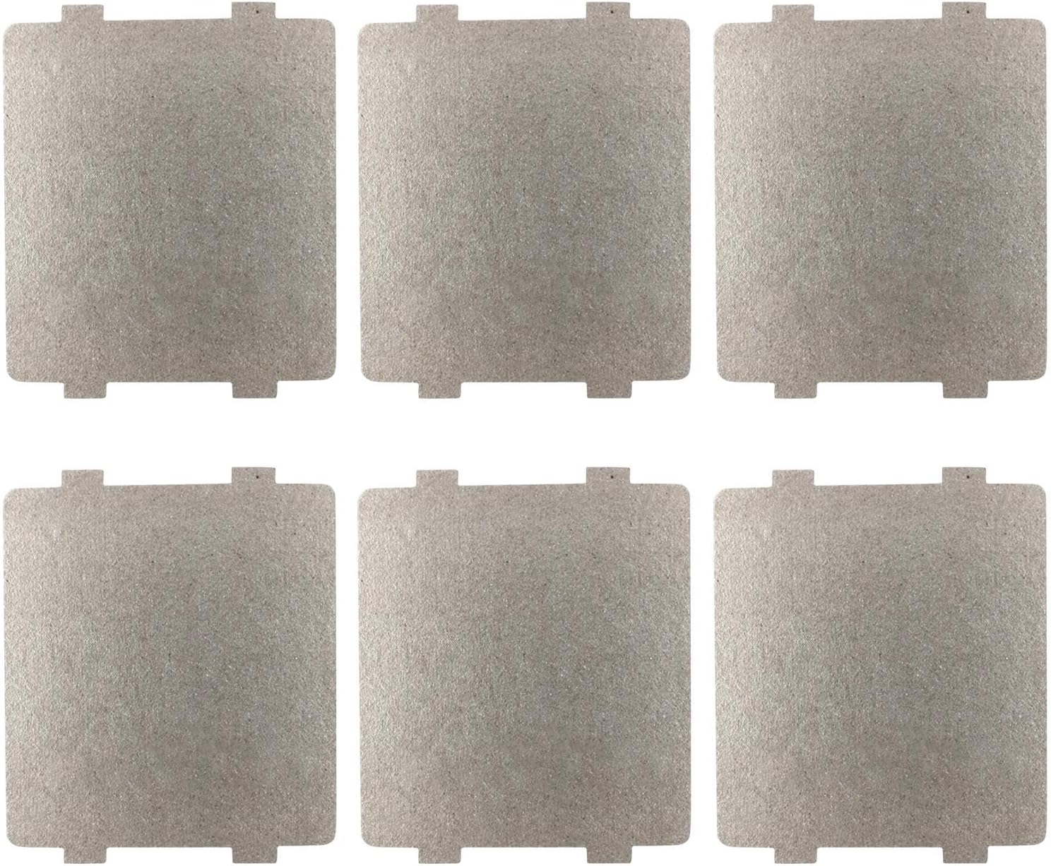 6 Pcs Microwave waveguide Cover, 108x99mm Universal Mica-Wave Guide Plates Sheet, Oven Repairing Part for All or Other Home Accessories, Compatible with Most Microwave Ovens, Toasters, Heaters