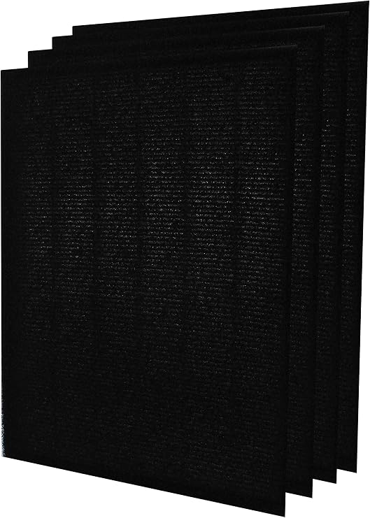 InvisiClean Replacement Activated Carbon Prefilter - 4 Pack - Genuine Prefilter for InvisiClean Claro Air Purifier IC-4524