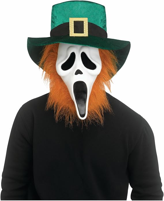 Fun World Ghost Face St Pat's Mask