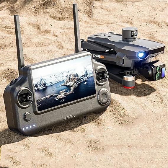 Quad Battery, KY-001 GPS Drone With Touch Screen 3-axis Gimbal Digital Image Transmission Brushless Laser Obstacle Avoidance With Airdrop