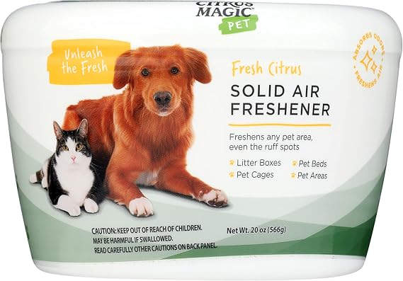 Citrus Magic Pet Solid Air Fresheners, Fresh Citrus, 20 Ounce