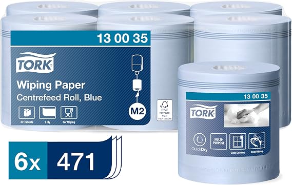 Tork Wiping Paper Multipurpose Towels/Paper Rolls Big 6 x 165m 130035