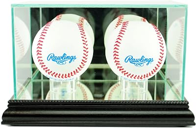 MLB Double Baseball Glass Display Case