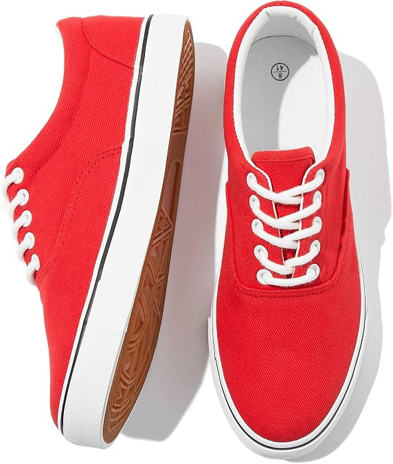 FRACORA Mens White Canvas Sneakers Tennis Shoes for Men | Breathable,Soft,Slip Resistant,Easy Match