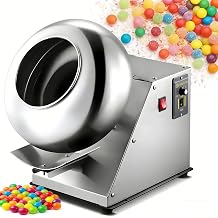 Automatic Sugar Coating Pan Machine, Mini Tablet Coating & Chocolate Panning Machine 3-6KG/H, Coater for Snack & Candy Production, 220V Drying Equipment