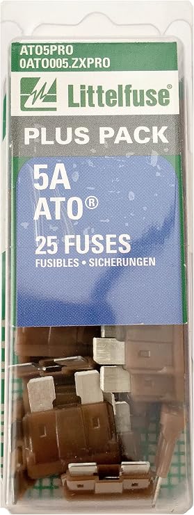 Littelfuse ATO5PRO ATO BP PRO Fast-Acting Automotive Blade Fuse - 25 Piece