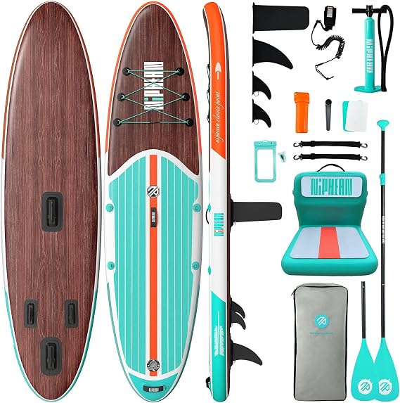 Niphean Inflatable Stand Up Paddle Board with SUP Accessories