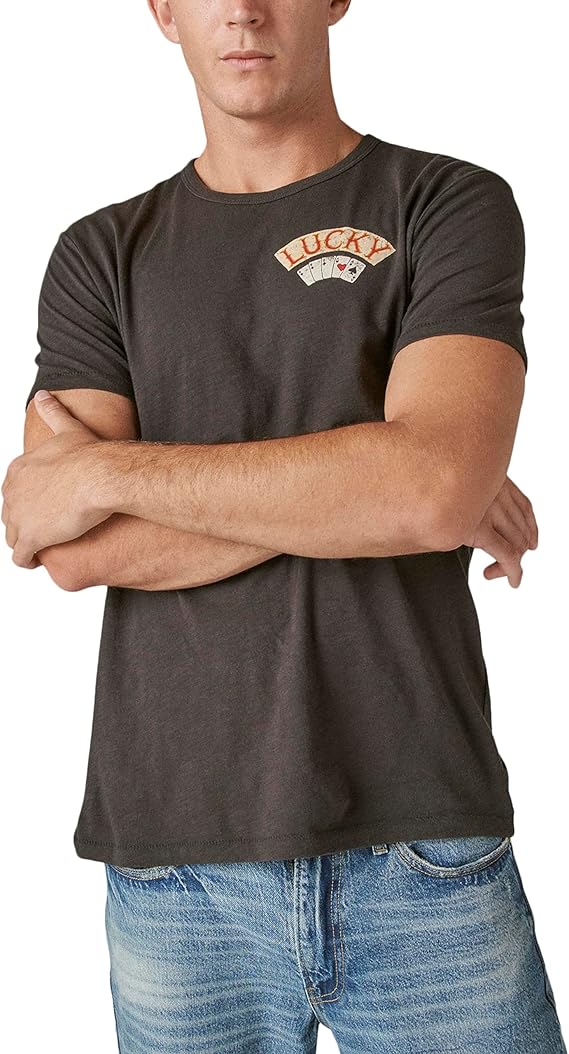 Lucky Brand Men's Men's Aces Over Eights Tee T-Shirt (Pack of 1)