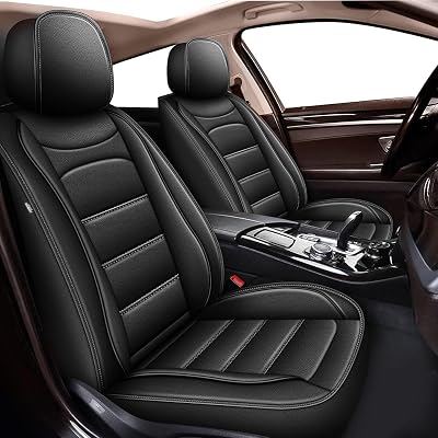 Custom Fit Rogue Car Seat Covers for Nissan Rogue 2021 2022 2024 2025 2026 5 Seat Covers Full Set Waterproof Leather Seat ProtectorsBlack