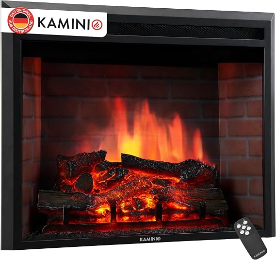KAMINIO® Luca PRO 26 Built-in Electric Fireplace with Heater [Fireplace Insert]