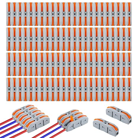120Pcs Lever Wire Connectors, 28-12AWG