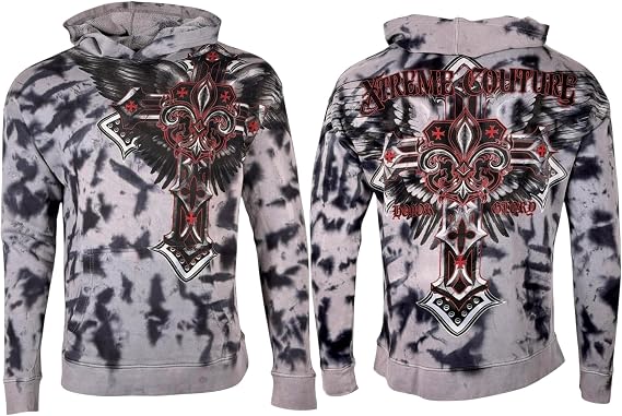 Xtreme Couture by Affliction Men's Pullover Hoodie, Boxy Fit