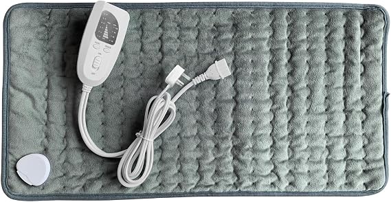 Electric Heating Pads-Six Level Temperature Adjustment Heated Throw Blanket, Control Menstrual Heating Pad, Machine Washable, Soft and Comfortable Fast Heating Pad (Partial Dark)