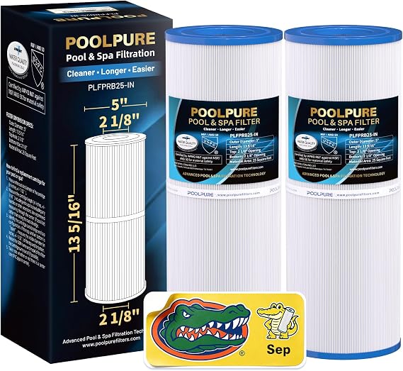 POOLPURE Whirlpool Filter Replacement for Pleatco PRB25-IN Unicel C-4326
