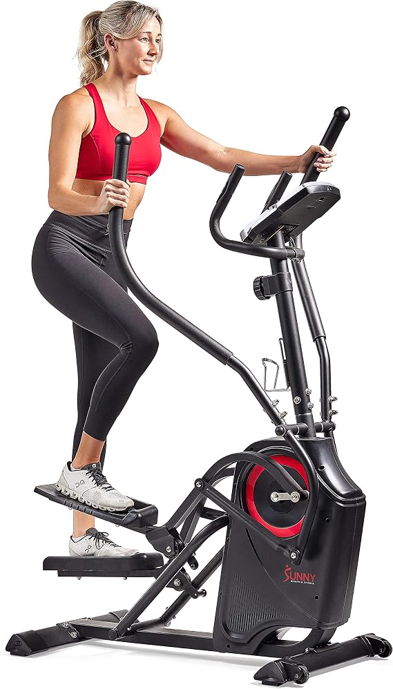 Sunny Health & Fitness Elliptical Exercise Machine with Long Stride Workout