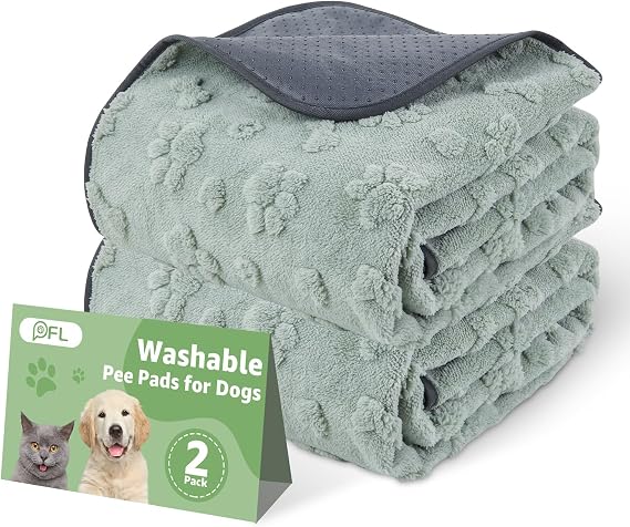Washable Puppy Pads 2 Pack Reusable Puppy Training Pads Dog Pee Pad 60x90cm