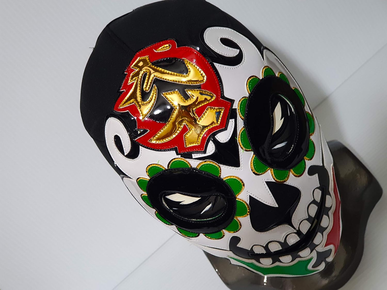 Day Of The Death Wrestling Skull Mask Luchador Costume Wrestler Lucha Libre Mexican Maske