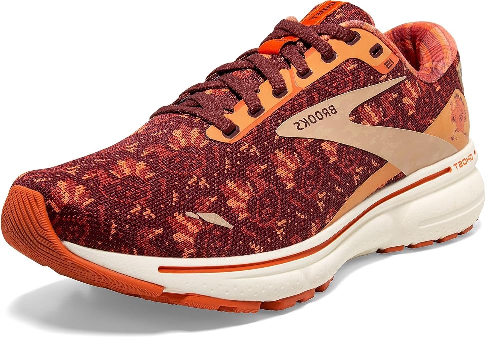 SUPTMAX Brooks Men's Ghost 15 Neutral Running Shoe, Koy/Truffle/Whisper, 10