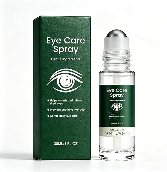 Lutein Eye Spray/Ball, Calendula & Vitamin E, Gentle Hydrating, Long Lasting moisturizing, Relieves Dry Eyes, Daily Care for Computer Users, Men & Women, 30ml/10ml