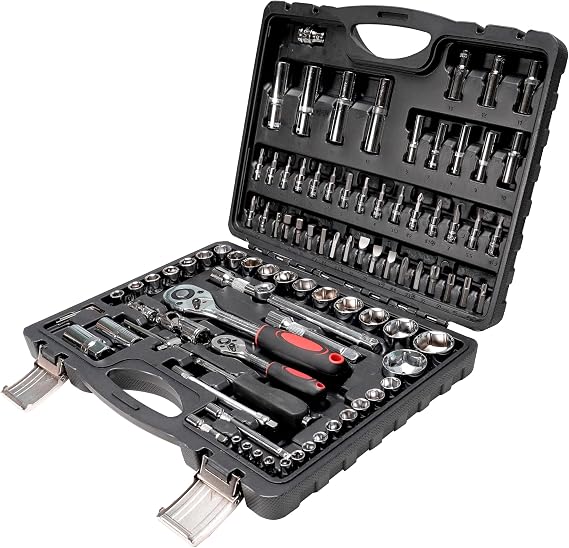 Socket Ratchet Wrench Set, 95PCS Socket Set, Mechanics Tool Set for Car