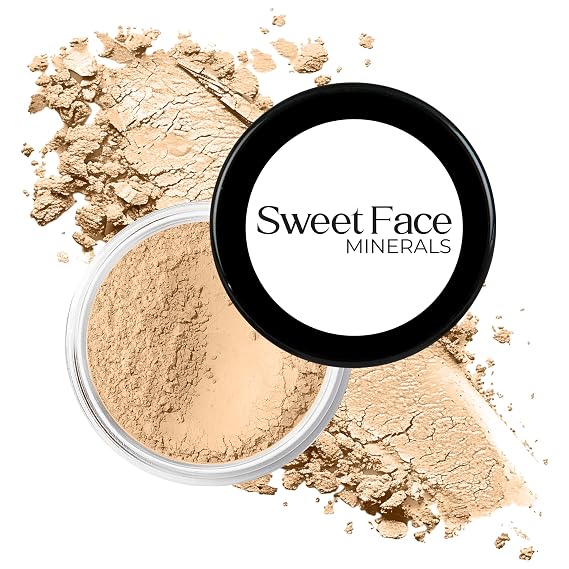 Light Concealer (20g Sifter Jar) Mineral Makeup Matte Loose Corrector Powder Bare Face Cover Up Hide Blemishes Redness Under Eyes Dark Circles Scars Baked On Full Coverage SPF 20
