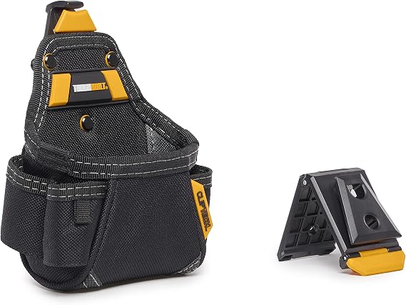 ToughBuiltタフビルト ClipTechシリーズ – 巻尺/万能ポーチ、強化1680D生地を使用した頑丈なツール、現場での整理に最適なマルチポケットデザイン