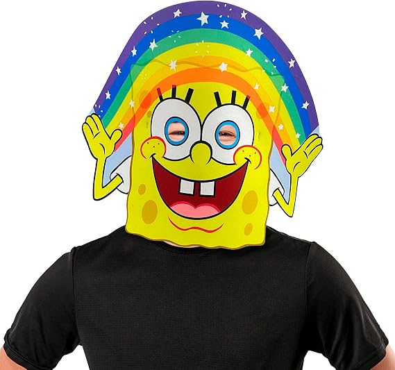 Rubie's Costume Accessory Spongebob Squarepants Rainbow Meme Foam Mask As Pictured, One Size