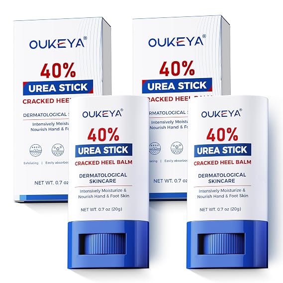 OUKEYA Urea Cream 40 Percent Stick, 2 Pack | For Foot and Hand, Dry Cracked Skin, Cracked Heel, Avoid Frostbite, Maximum Strength