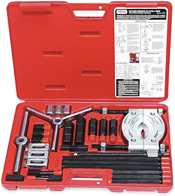 Stanley Proto J4293B 10 Ton -Ease Press-N-Pull Set