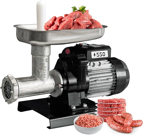 Reber Electric Meat Grinder N.12 550W Meat Mincer and Sausage Maker