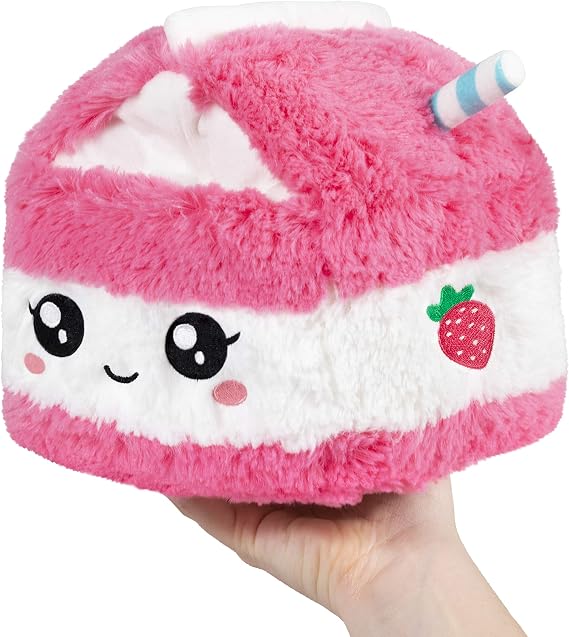 Squishable - Mini Strawberry Milk - Comfort Food Collection - 7 in - Soft Toy Collectible Stuffed Animal