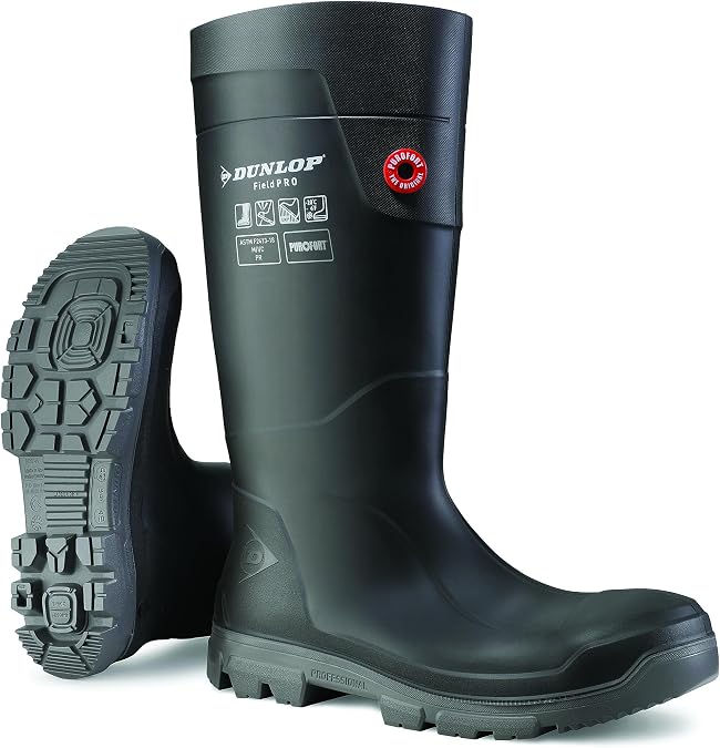 DUNLOP Purofort FieldPRO Full Safety Work Boots, Green