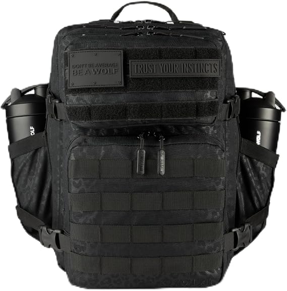 WOLFpak 35L Athletic Gym Backpack - Durable 1000D Waterproof Oxford Material, MOLLE Webbing, with Laptop Pocket