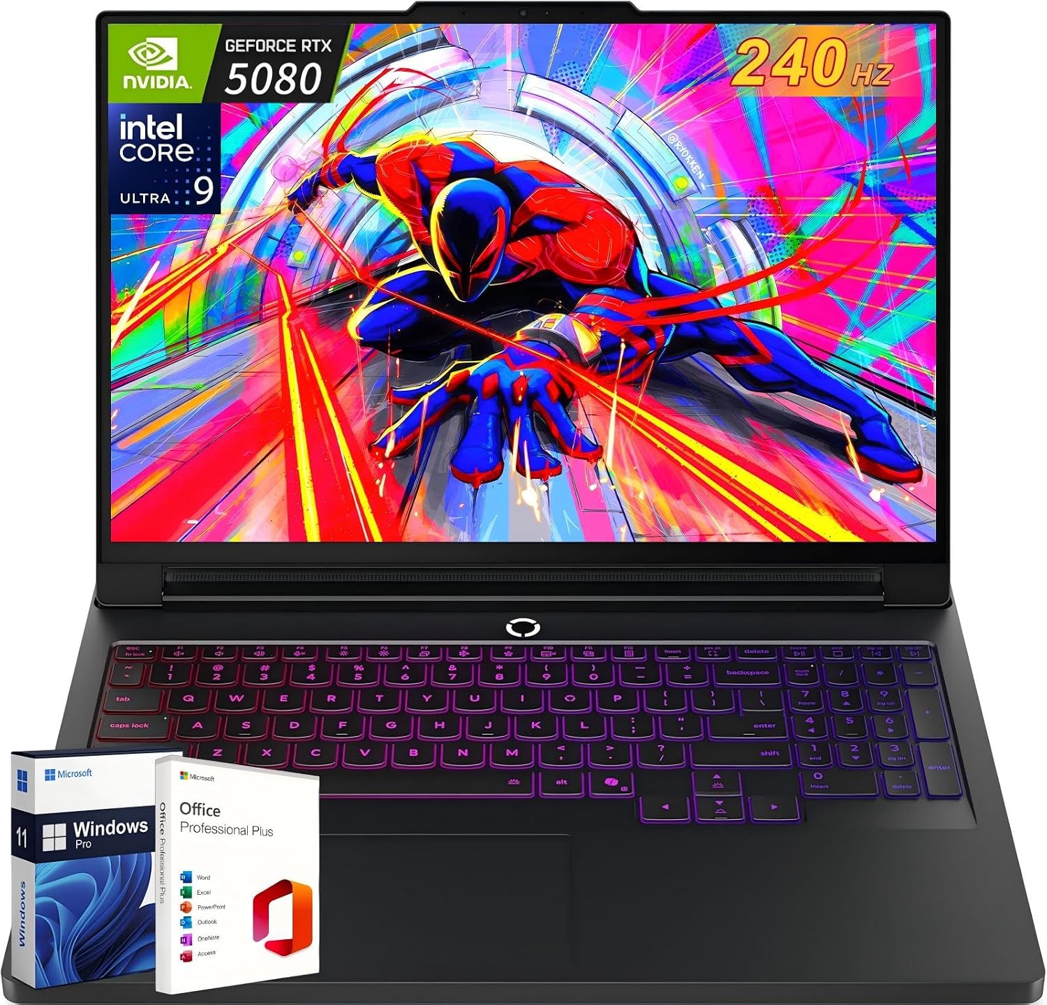 Lenovo Legion Pro 7i Gen 10 16 Gaming Laptop 2025, Intel Ultra 9 275HXUp to 5.4GHz, GeForce RTX 5080 16GB, 64 GB DDR5, 4 TB SSD, 16.0 240Hz OLED, Per-Key RGB, Wi-Fi 7, Lifetime Office, Win 11 Pro
