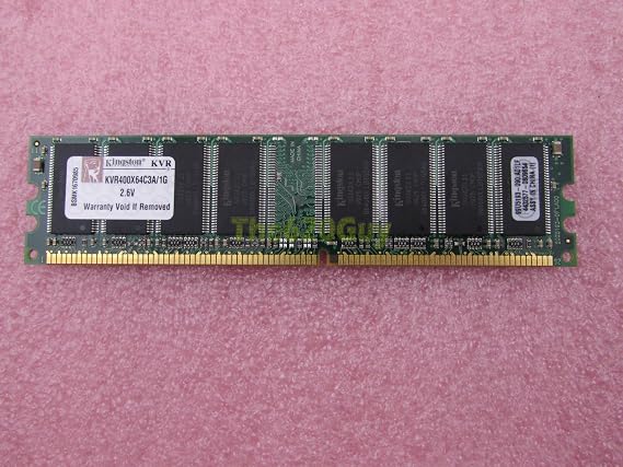 Kingston ValueRAM 1 GB 400MHz PC3200 DDR DIMM Desktop Memory (KVR400X64C3A/1G)