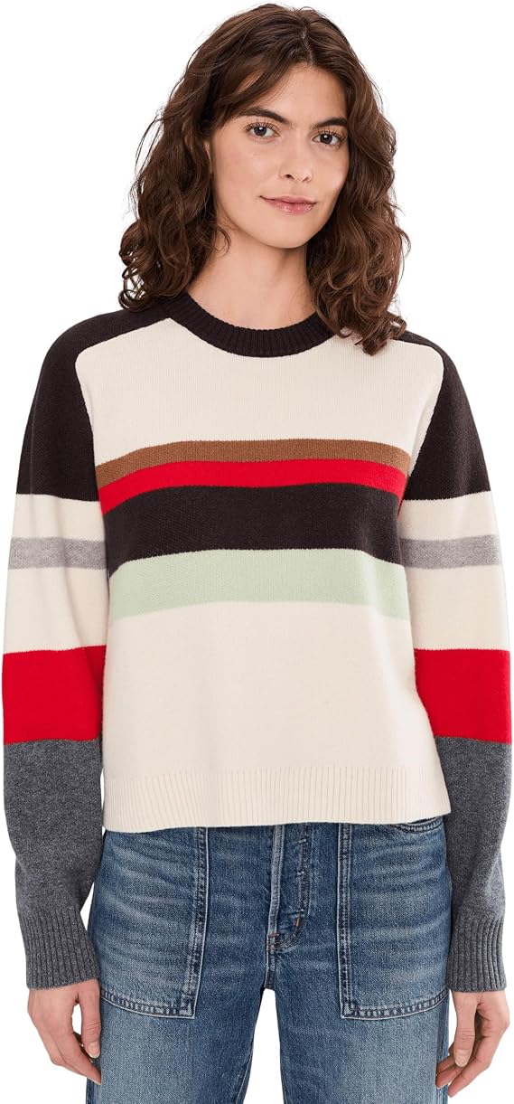 Madewell Stripe Aspen Raglan Pullover
