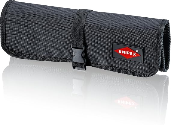 KNIPEX Tools 00 19 56 LE 4 Pocket Roll-up Tool Bag, Empty, 11"