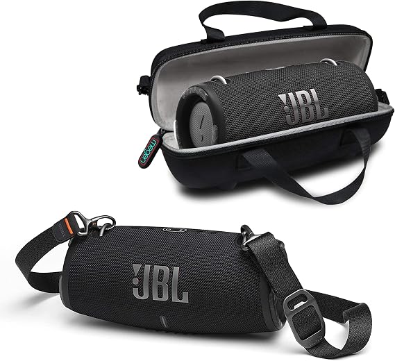 JBL Xtreme 3 Portable Bluetooth Speaker - Powerful Sound & Deep Bass - IP67 Waterproof - Pair with Multiple Speakers - Wireless Bluetooth Speaker Bundle with Megen Protective Hardshell Case (Black)