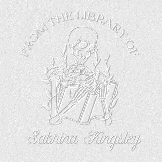from The Library of Embossers & Stamps | Custom Embosser | Custom Stamp | Ex Libris | Great for Personalizing Books, Text Books and Journals and Other Documents (Design 9, Embosser)