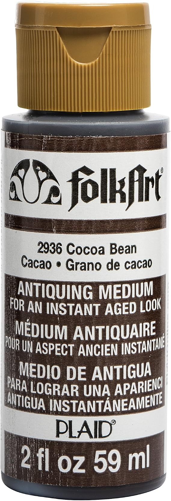 FolkArt Antiquing Medium Paint, 2 oz, Cocoa Bean