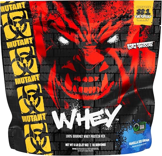 Mutant WHEY, 100% Whey Protein Powder, Vanilla Ice Cream, 5 lb