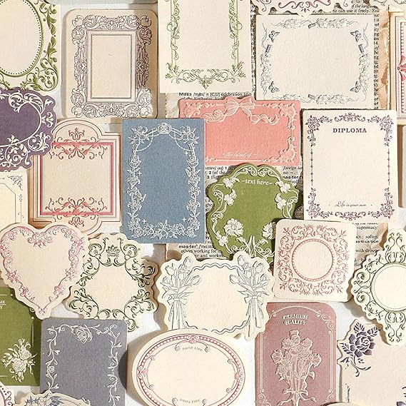 120 Sheets Vintage Scrapbook Paper Kit for Journaling, Aesthetic Floral Junk Journal Supplies, Decorative Craft Paper for Scrapbooking, Bullet Journal, Planners, and Card Making