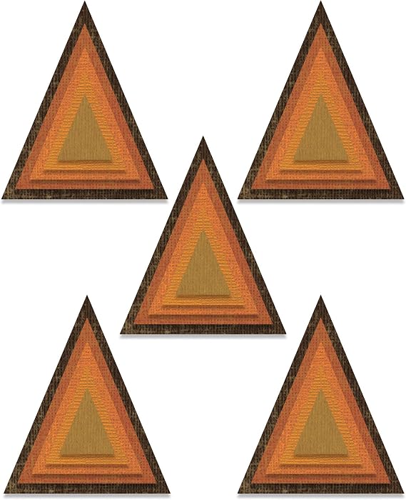 Sizzix Thinlits Dies By Tim Holtz 25/Pkg-Stacked Tiles Triangles -664748