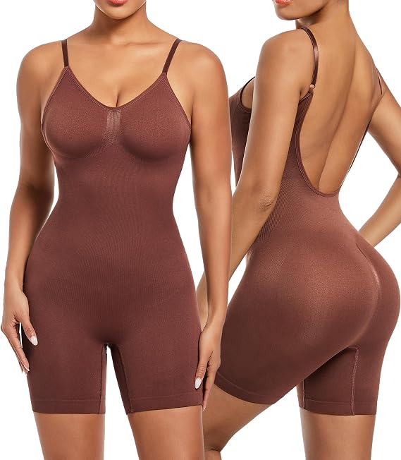 Women Backless Shapewear Low Back Bodysuit