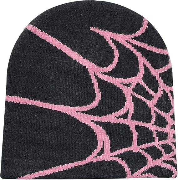 Y2k Spider Beanie Hat Beanie MEA Culpa Wireless Acrylic Knit Skull Cap Winter Warm Hats for Women Man Teenagers