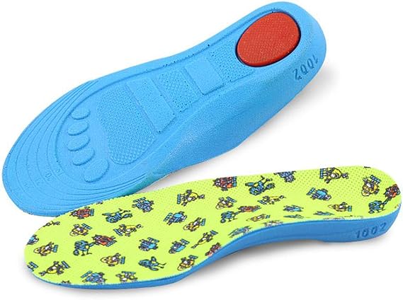 Kids Orthotic Insoles Kids Flat Feet Inserts for Moderate Arch Support, Comfort and Soft Cushion (15.5 cm/Toddler 5-8)