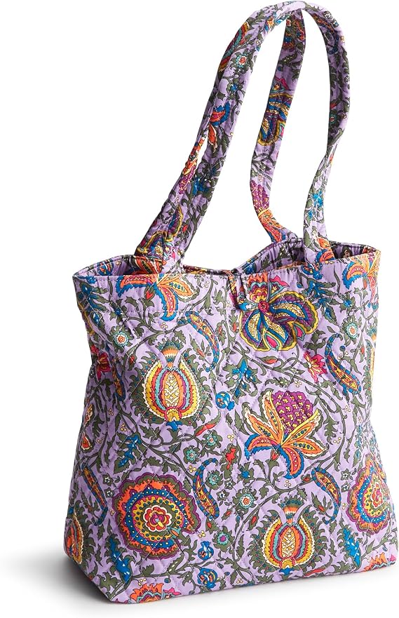 Vera Bradley Women's Premium Cotton Small Original Tote Handbag, One Size